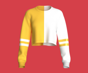Girls Cropped Sweatshirt  | Marvelous | Blender