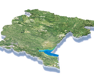 Montenegro Terrain Map