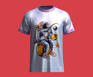 Tshirt NASA Moon-Metaverse  | Marvelous | Blender