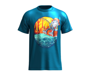 Tshirt Fishing Cat-Metaverse | Marvelous | Blender
