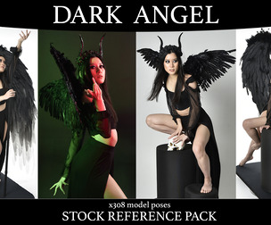 Dark Angel Tiana - Fantasy Stock Model Pose Reference Pack