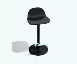 Pilat wooden seat with back