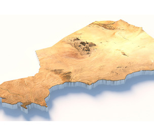 Niger Terrain Map