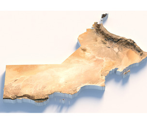 Oman Terrain Map