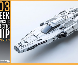 303 Sleek Futuristic Galactic Ship