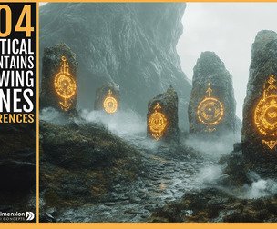 404 Mystical Mountains with Glowing Runes