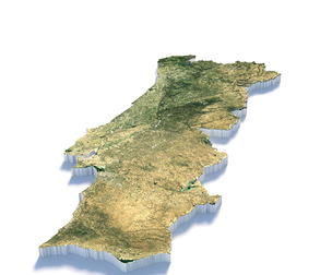 Portugal Terrain Map