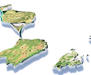 Saint Pierre and Miquelon Terrain Map