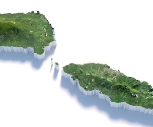Samoa Terrain Map