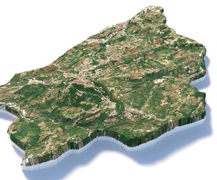 San Marino Terrain Map