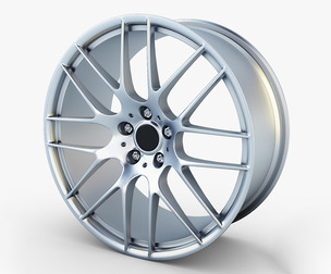 Style 359M Wheel Silver Mid Poly 3d Model