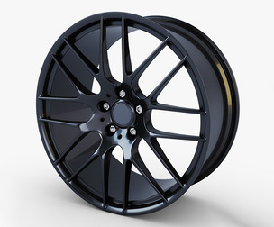 Style 359M Wheel Black Mid Poly 3d Model