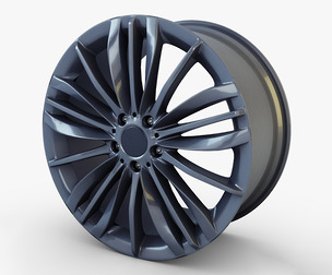 Style 332 Wheel Ferric Gray Mid Poly 3d Model