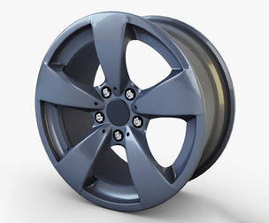 Style 138 Wheel Ferric Gray Mid Poly 3d Model