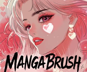 HEART Brushes for Photoshop, Procreate, and Clip Studio Paint