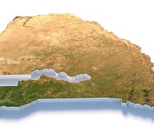 Senegal Terrain Map