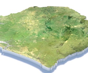 Sierra Leone Terrain Map
