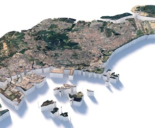 Singapore Terrain Map