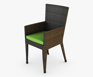 Rexus Chair Brown v 2 3d  Model