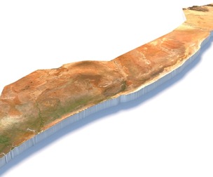 Somalia Terrain Map