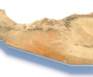 Somaliland Terrain Map