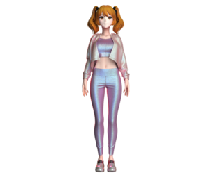 Hoodie With Leggings In Metaverse  | Marvelous | Blender