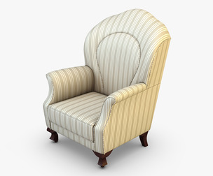 Imperatrice Armchair White 3d Model