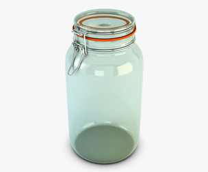Jar Hermetic 2 liter v 1 3d Model
