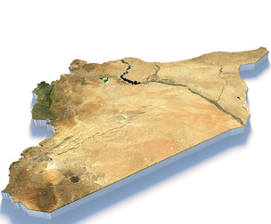 Syria Terrain Map