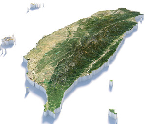 Taiwan Terrain Map