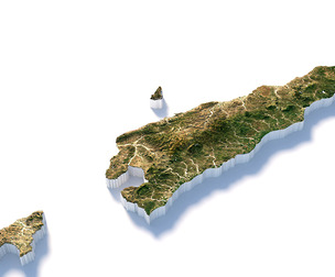 Timor-Leste Terrain Map