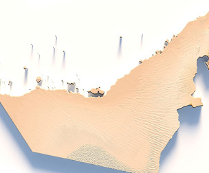 UAE Terrain Map