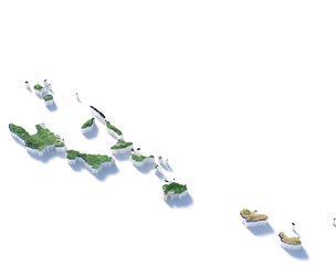 Vanuatu Terrain Map