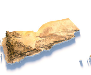 Yemen Terrain Map
