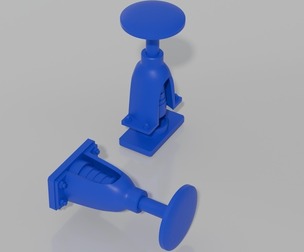 Train rod buffer with spiral spring