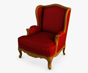 Provasi Fontaine PR2732-407 Armchair 3d Model