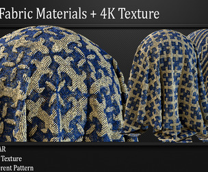 45 Wavy hemp fabric + 4K PBR Texture Vol_05