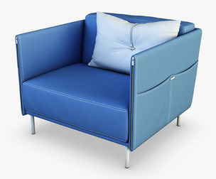 Trench Armchair 3d Model