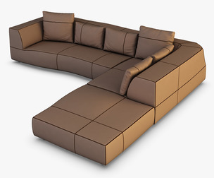Iddesign Bend Sofa 3d Model