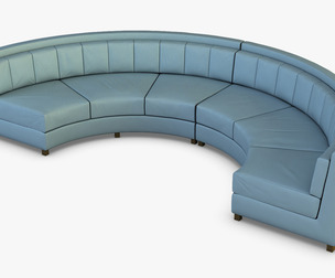 Solidarity Round Sofa 3d Model