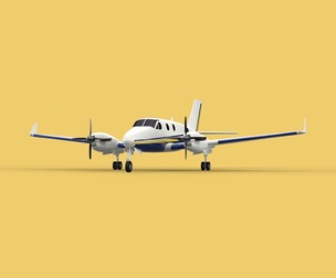 BUSINESS EXECUTIVE JET AIRPLANE AIRCRAFT TURBOPROP TWIN ENGINE