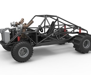 Uphill Sand Racing Dragster Base Version 3 Scale 1:25