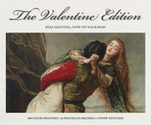 The Valentine's Day (2025) Edition: Procreate Brushes, Paper Textures and Color Swatches