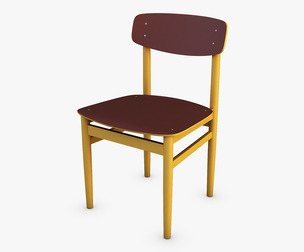 Modern Green Dot Side Chair 3d Model
