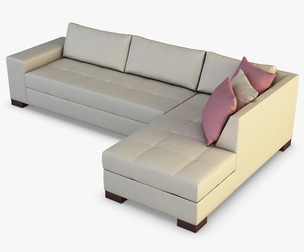 Chocolate Sofa 3D Model