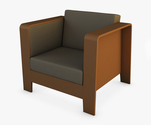 Qo2 Chair by Erik Jorgensen Armchair 3D Model