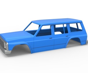 Shell of vintage SUV Version 2 Scale 1:25