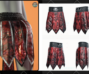 Muay Thai Gladiator Kickboxing Shorts Zprj MD DAZ dforce Genesis 9 8 8.1 M & F OBJ