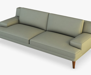 Roche Bobois Playlist Large 3 Seat Sofa 3D Model