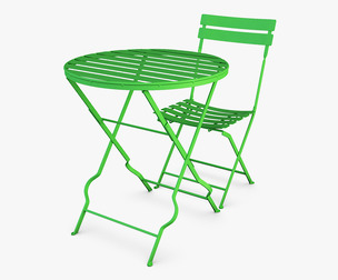 Valentino Chair Table 3D Model